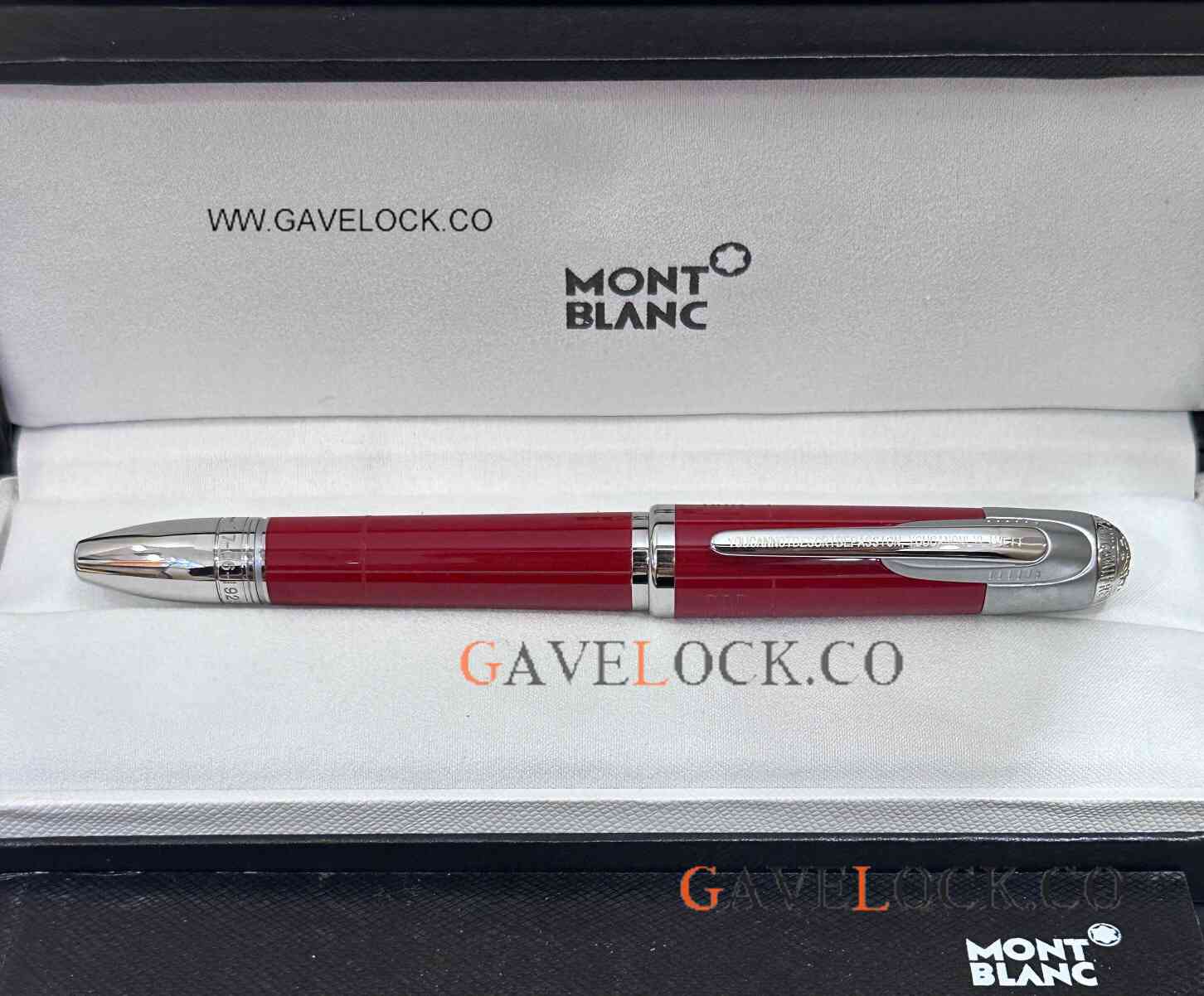 Copy Montblanc Great Characters Enzo Ferrari Ballpoint Pen Red Barrel